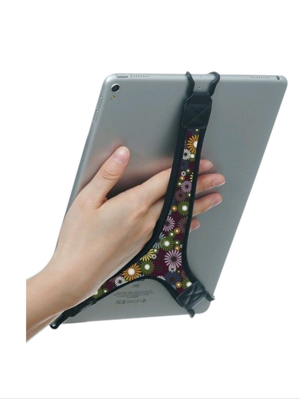 Tablet Hand Strap with Floral Print For Samsung Galaxy 10, 10.1" Tablet